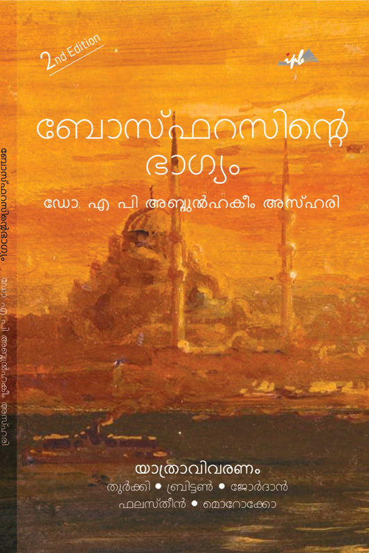 Book cover with a person wearing a turban on an orange background