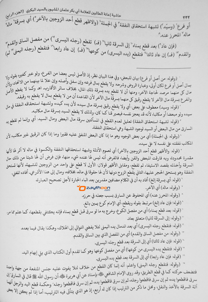 Iyanathu Twalibeen Juz 4 إعانة الطّالبين الجزء الرابع