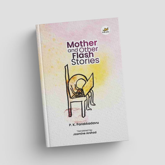 Book titled 'Mother and Other Flash Stories' by P. K. Parakkadavu on a light gray background